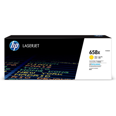 HP W2002X 658X High Yield Yellow Toner Cartridge (28,000 Pages)