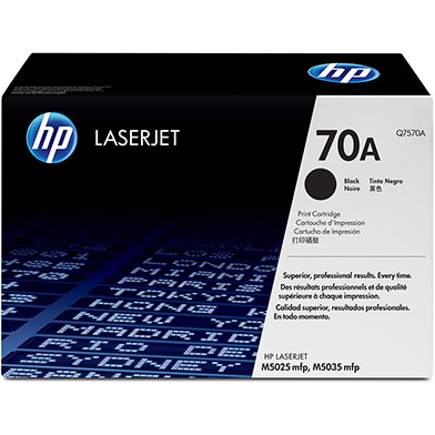 HP Q7570A 70A Black Print Cartridge with Smart Printing Technology (15,000 Pages)