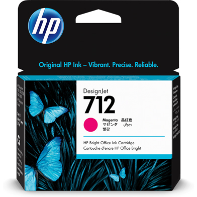 HP 3ED68A 712 Magenta DesignJet Ink Cartridge (29ml)