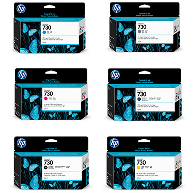 HP  730 DesignJet Ink Value Pack (6 x 130ml)