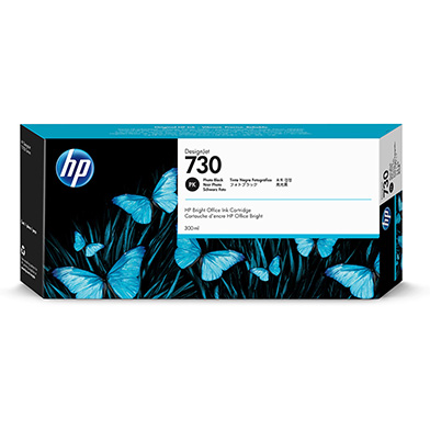HP P2V73A 730 Photo Black DesignJet Ink Cartridge (300ml)