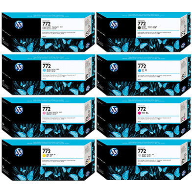 HP  772 Ink Cartridge Value Pack (300ml x 8)