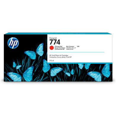 HP P2W02A 774 Chromatic Red Ink Cartridge (775ml)