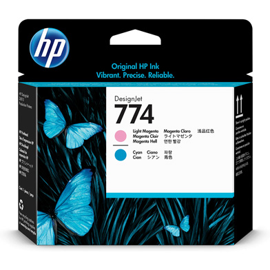 HP P2V98A 774 Light Magenta/Cyan DesignJet Printhead