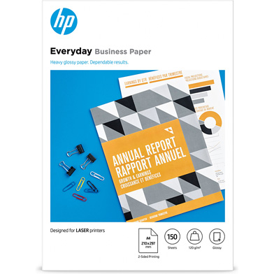 HP 7MV82A Laser Everyday Business Paper - 120gsm (150 Sheets / A4 / Glossy)