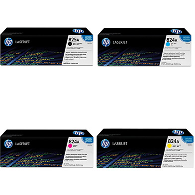 HP  825A/824A Toner Rainbow Pack CMY (21k) + Black (19.5k)