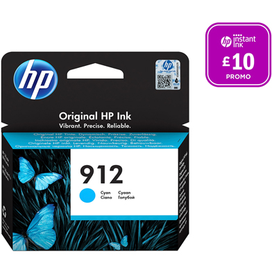 HP 3YL77AE 912 Cyan Ink Cartridge (315 Pages)