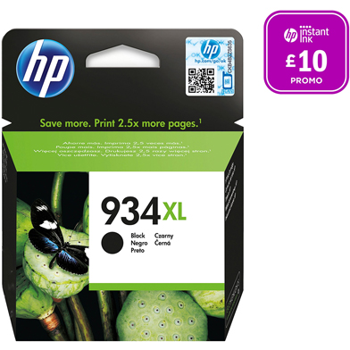 HP C2P23AE 934XL Black Ink Cartridge (1,000 Pages)