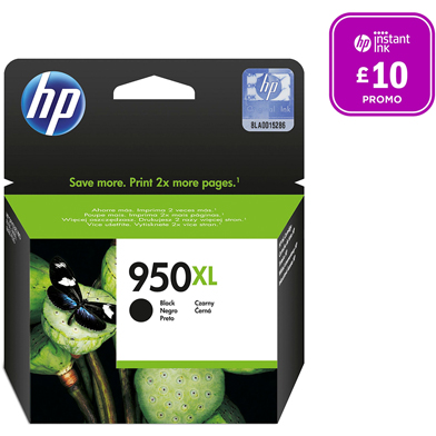 HP CN045AE No.950XL Black Ink Cartridge (2,300 Pages)