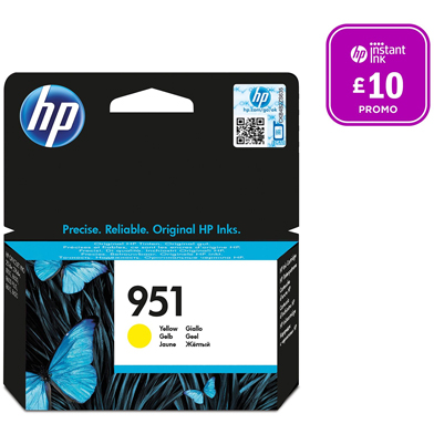 HP CN052AE 951 Yellow Ink Cartridge (700 Pages)