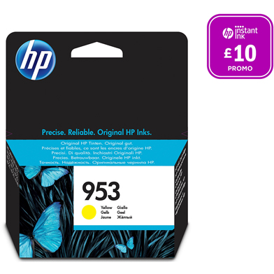 HP F6U14AE 953 Yellow Ink Cartridge (630 Pages)