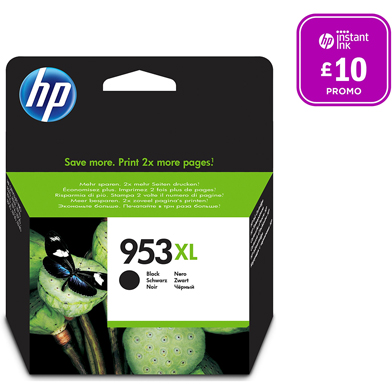 HP L0S70AE 953XL High Capacity Black Ink Cartridge (2,000 Pages)