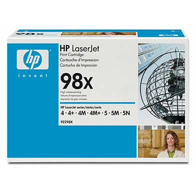 HP 92298X 98X Black Toner Cartridge (8,800 Pages)