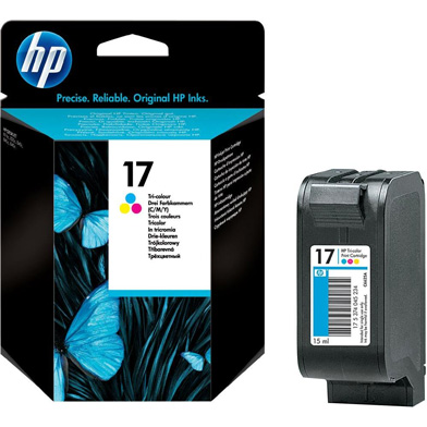 HP C6625AE No.17 Tri-Colour InkJet Print Cartridge (480 Pages)