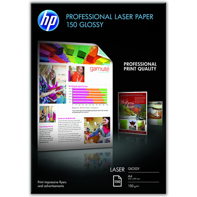 HP CG965A Professional Glossy Laser Paper 150gsm (150 Sheets / A4 / 210 x 297 mm)