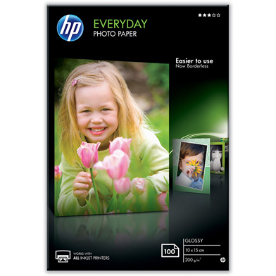 HP CR757A Everyday Glossy Photo Paper - 200gsm (100 Sheets / 10 x 15 cm)