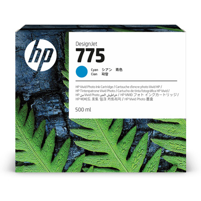 HP 1XB17A 775 Cyan Ink Cartridge (500ml)