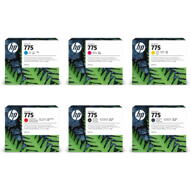HP 775 6 Colour Ink Cartridge Value Pack (6 x 500ml)