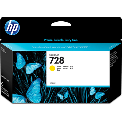 HP F9J65A 728 Yellow Ink Cartridge (130ml)