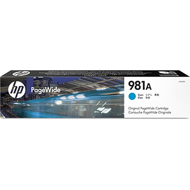 HP J3M68A 981A Cyan Original PageWide Cartridge (6,000 Pages)