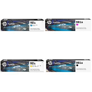 HP  981A Standard Ink Value Pack CMYK (6,000 Pages)