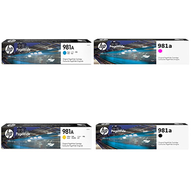 HP 981A Standard Ink Value Pack CMYK (6,000 Pages)