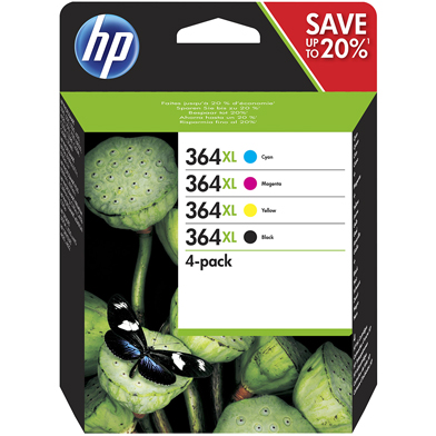 HP N9J74AE 364XL Ink Cartridge Multipack CMY (750 Pages) K (550 Pages)