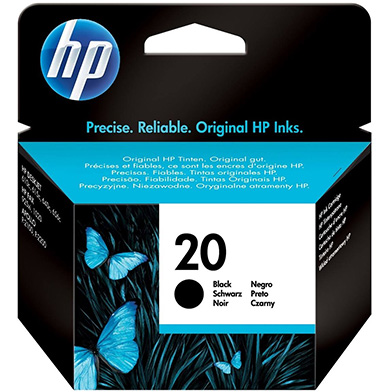 HP C6614DE No.20 Black Ink Cartridge (460 Pages)
