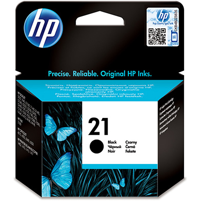 HP C9351AE No.21 Black Ink Cartridge (190 Pages)