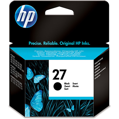 HP C8727AE No.27 Black Ink Cartridge (280 Pages)
