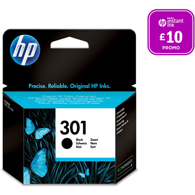 HP CH561EE No.301 Black Ink Cartridge (190 Pages)