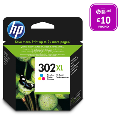 HP F6U67AE No.302XL Tri-Colour Ink Cartridge (330 Pages)