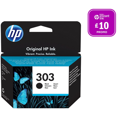 HP T6N02AE 303 Black Original Ink Cartridge (200 Pages)