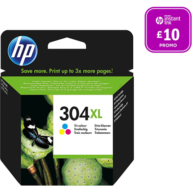 HP 304XL Tri-color Ink Cartridge (300 Pages)