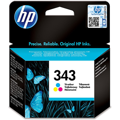 HP No.343 Tri-Colour Ink Cartridge (7ml)