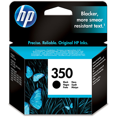 HP CB335EE No.350 Black Ink Cartridge (200 Pages)