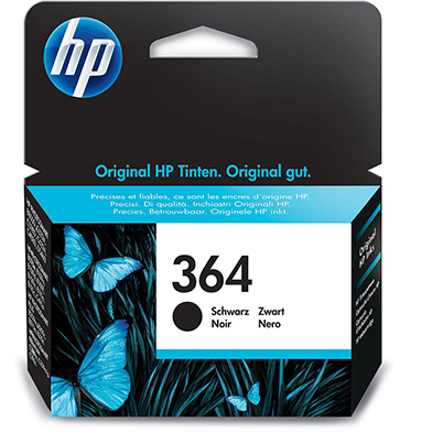 HP No.364 Black Ink Cartridge (250 Pages)