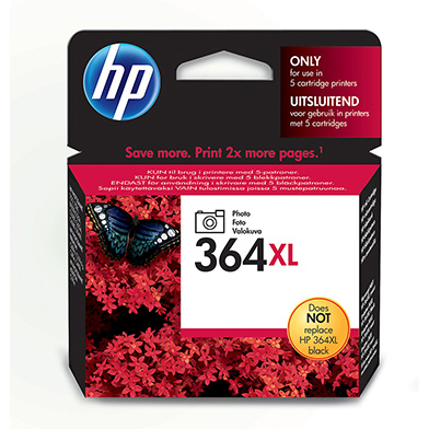 HP CB322EE No.364XL Photo Black Ink Cartridge (290 Pages)