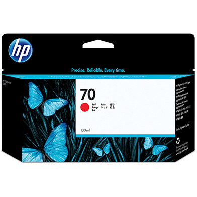 HP C9456A No.70 Red Ink Cartridge (130ml)