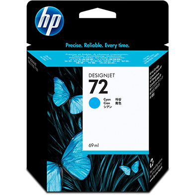 HP C9398A No.72 Cyan Ink Cartridge (69ml)