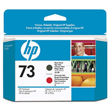 HP CD949A No.73 Matte Black and Chromatic Red Printheads