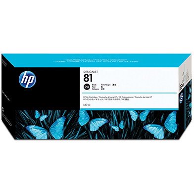 HP C4930A No.81 Black Dye Ink Cartridge (680ml)