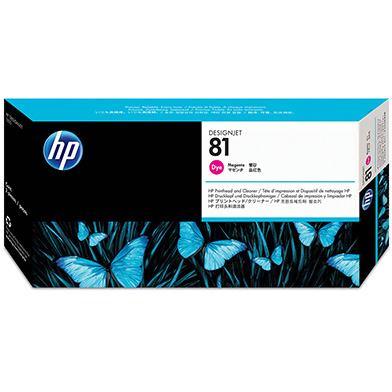 HP C4952A No.81 Magenta Dye Printhead and Printhead Cleaner