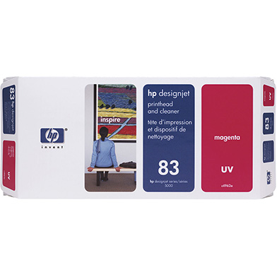 HP C4962A No.83 Magenta UV Printhead and Printhead Cleaner