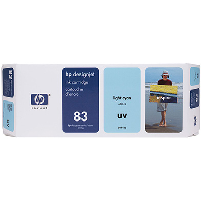 HP C4944A No.83 Light Cyan UV Ink Cartridge (680ml)