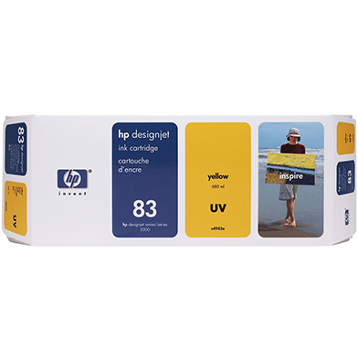 HP C4943A No.83 Yellow UV Ink Cartridge (680ml)