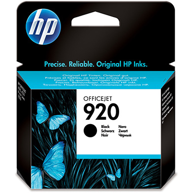 HP CD971AE No.920 Black Ink Cartridges (420 Pages)