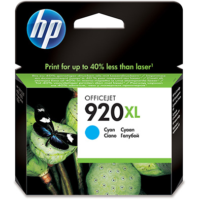 HP CD972AE No.920XL Cyan Ink Cartridge (700 Pages)