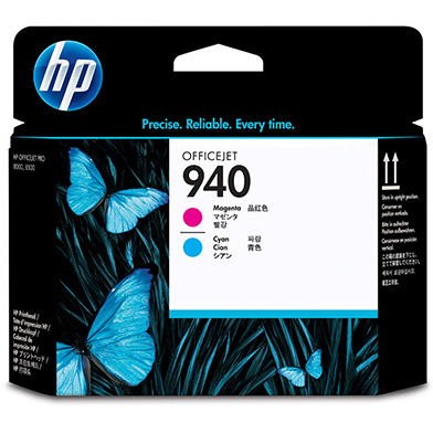 HP C4901A No.940 Magenta and Cyan Printhead