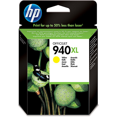 HP C4909AE No.940XL Yellow Ink Cartridge (1,400 Pages)